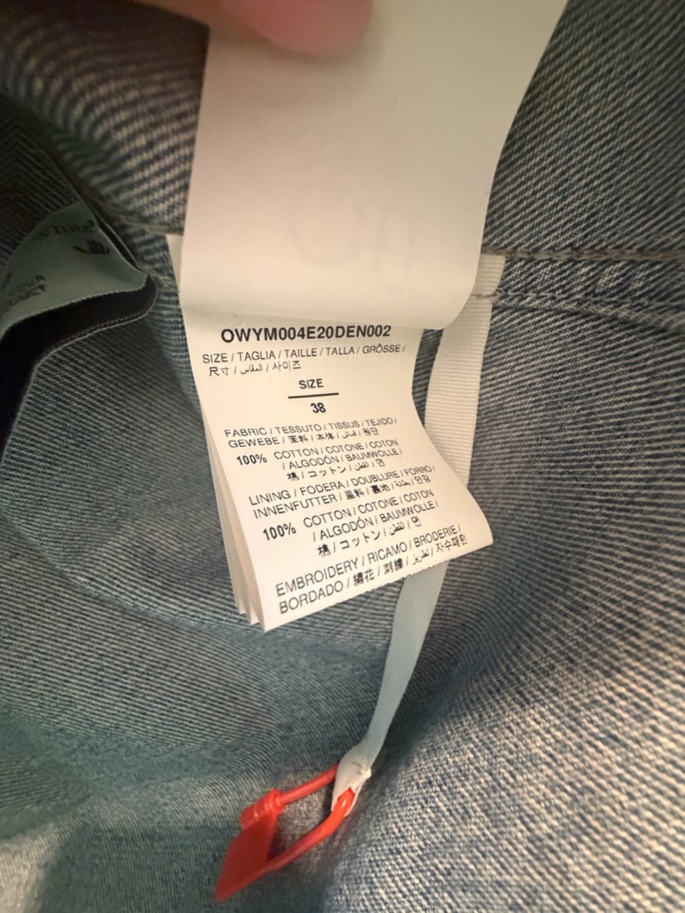Off-White Denim belted logo dress - Picture 9 of 11